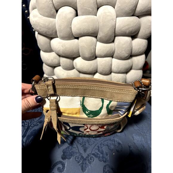 Coach Bohemian Patchwork Crossbody with Poppy Tags - Picture 7 of 10